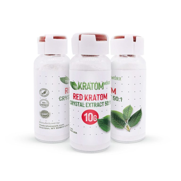 Kratom Crystal Extract Red 10g for sale at RCD Bio