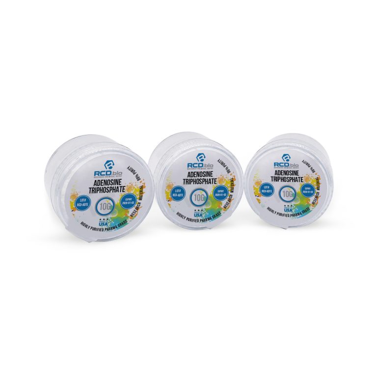 Buy Adenosine Triphosphate from RCD Bio with confidence. Our compounds undergo rigorous 3rd party testing for quality and purity. Fast shipping available.