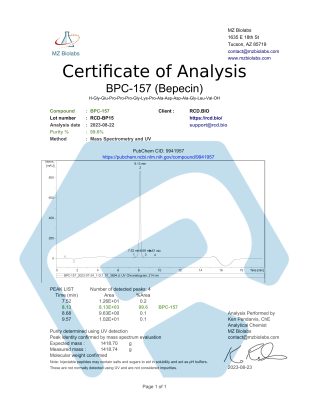 BPC-157 (Bepecin) | RCD Bio