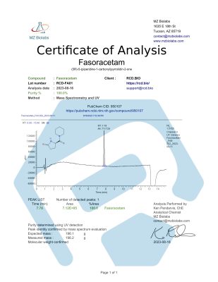 Fasoracetam | RCD Bio