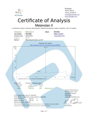 Melanotan | RCD Bio
