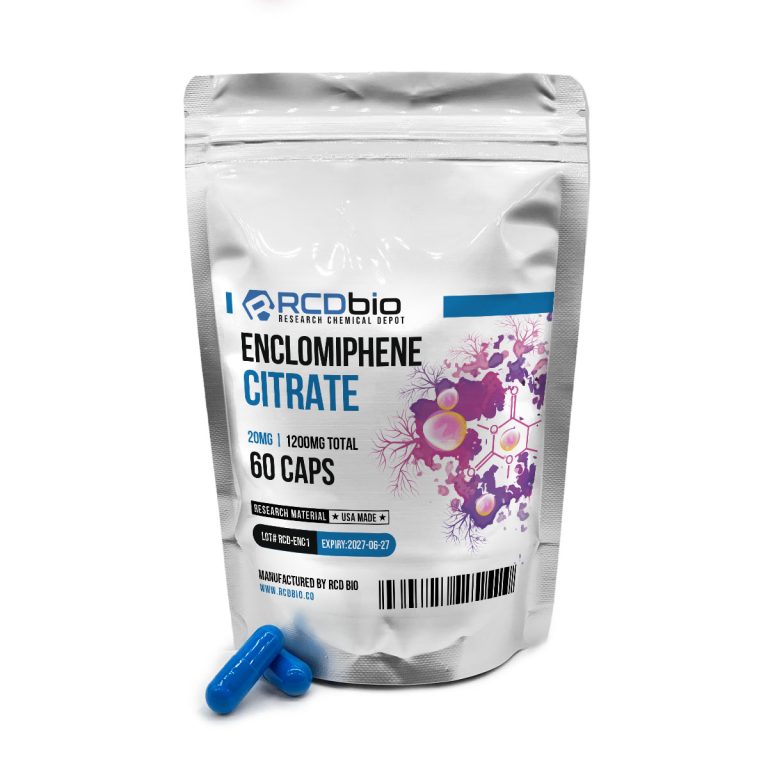 Enclomiphene Citrate-20mg-600mg-60 capsules for sale at RCDbio